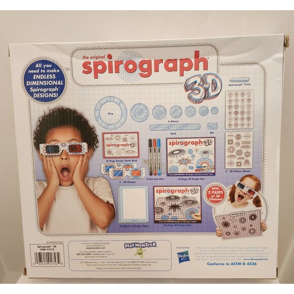 The Original Spirograph 3D from PlayMonster Full New In Box Set - Picture 2 of 2